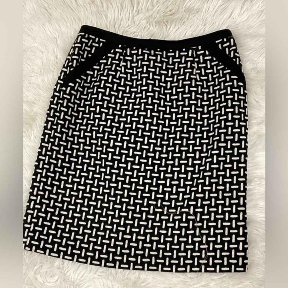 Talbots Black & White Skirt Size 12